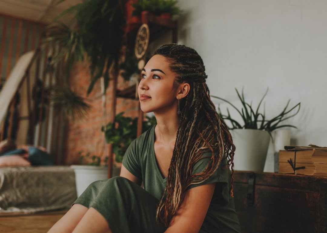 Autumn Mix of Curled Smooth and Textured Synth Dreadlocks, Ombre Brown to Honey - 发饰 - 其他材质 咖啡色