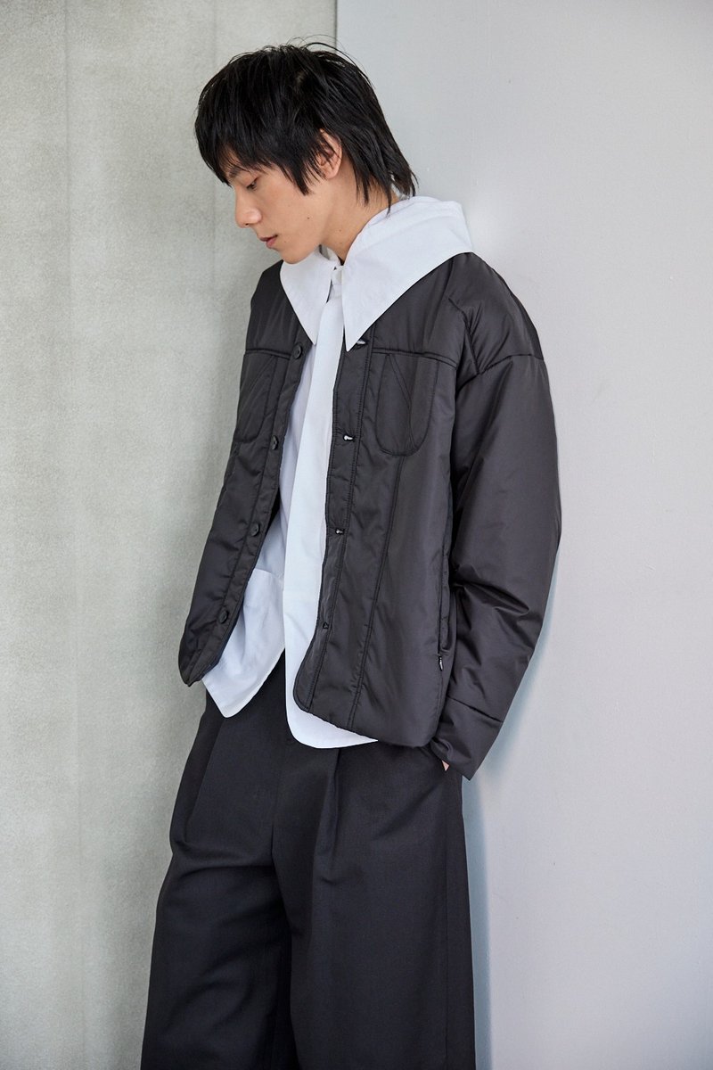 铺棉夹克外套 - 男装外套 - 聚酯纤维 