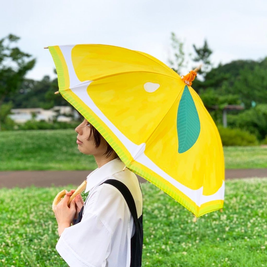 lemon parasol - 雨伞/雨衣 - 防水材质 黄色