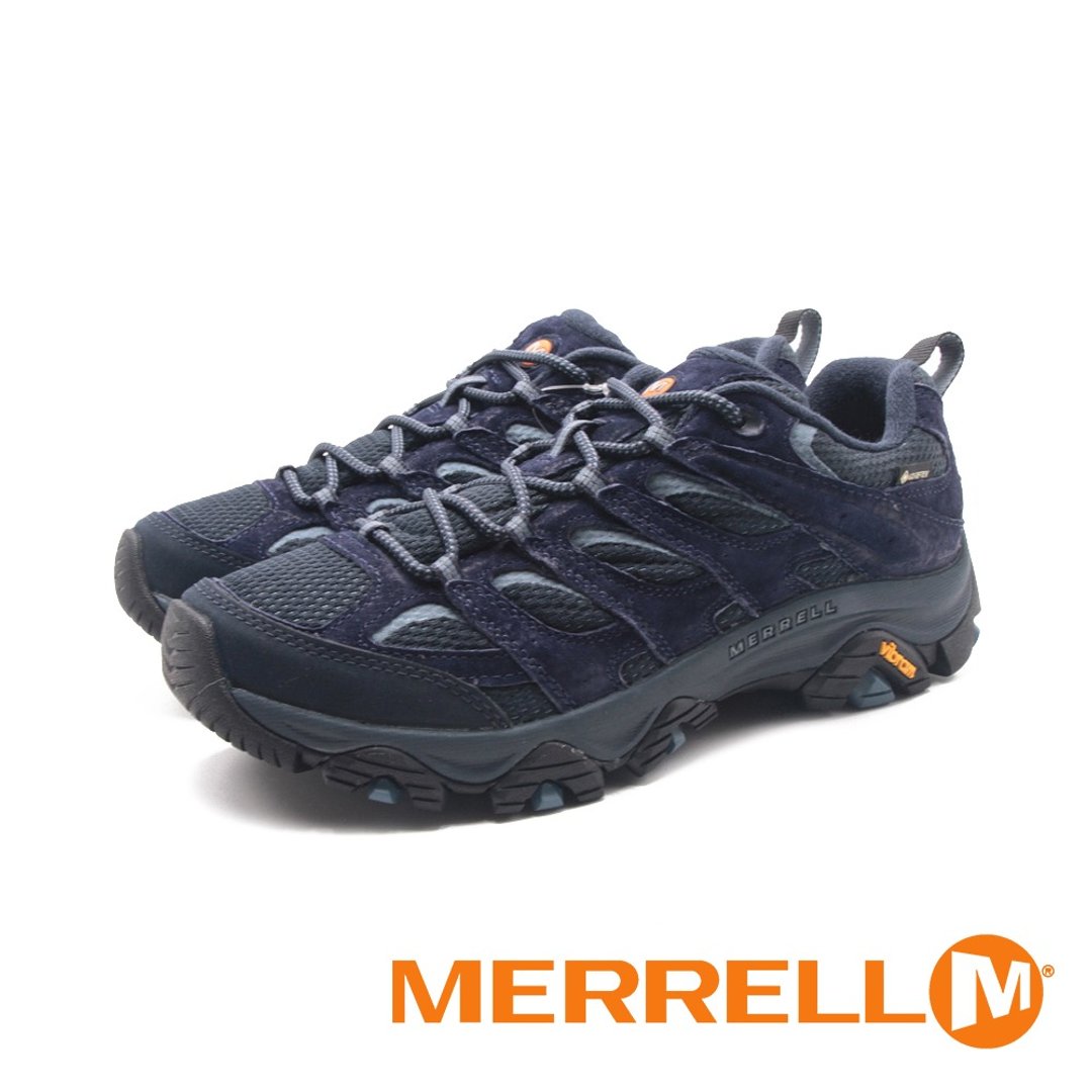 MERRELL MOAB 3 GORE-TEX防水登山健行鞋 男鞋-深蓝 - 男款运动鞋/球鞋 - 防水材质 