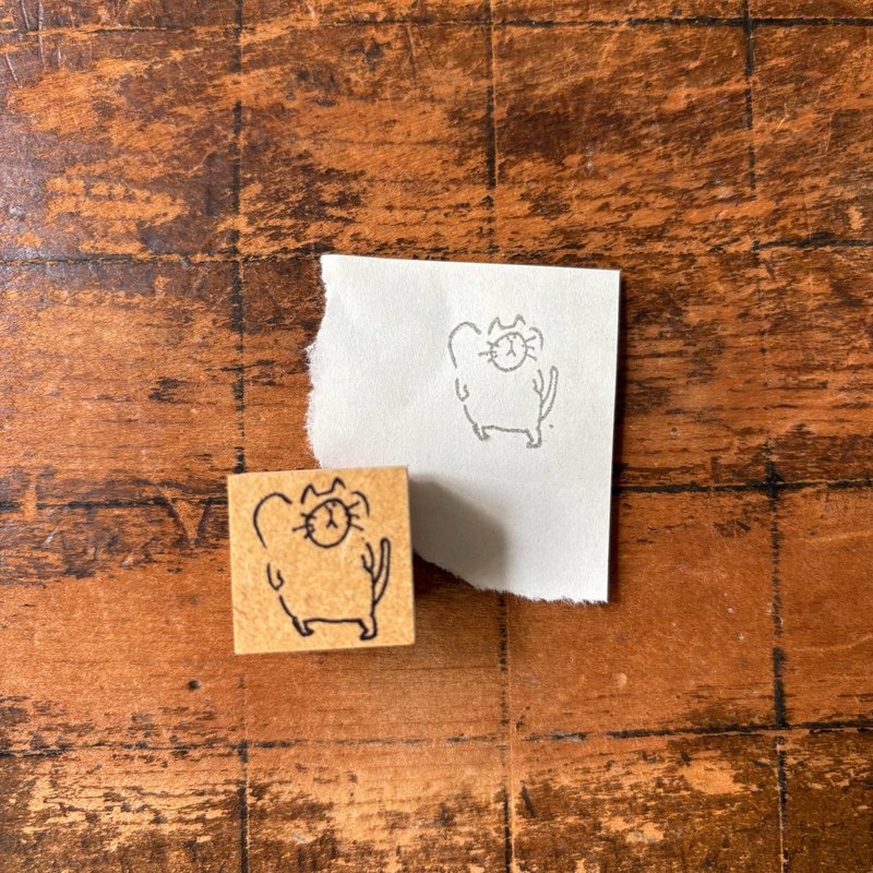 Spica 小庭手作・muu 酱印章 / mii - 印章/印台 - 橡胶 卡其色