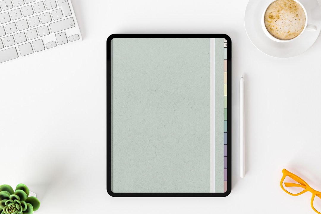 Digital Notebook 12 Hyperlinked Tabs for GoodNotes - 电子手帐及素材 - 其他材质 