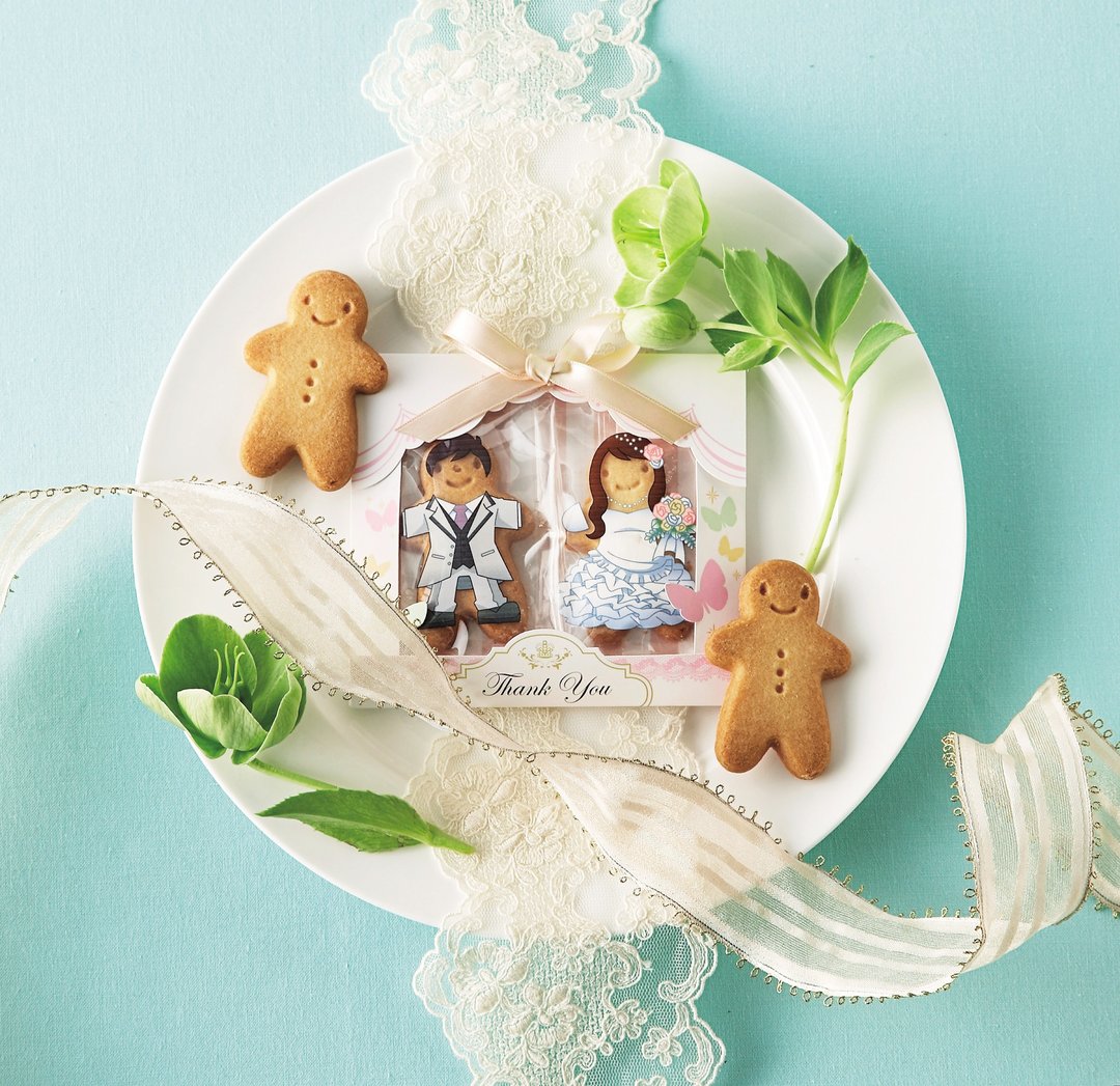 2025婚礼推荐婚礼祝福人形造型饼干 Itsumademo yoroshi cookie - 零食/点心 - 塑料 多色