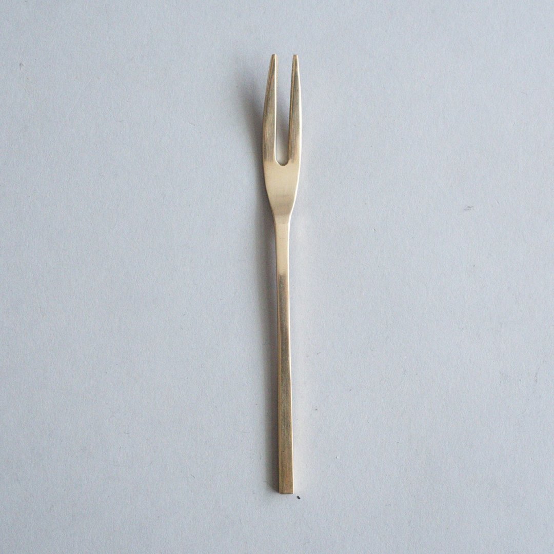 Brass cutlery / fruit pick - 餐刀/叉/匙组合 - 铜/黄铜 