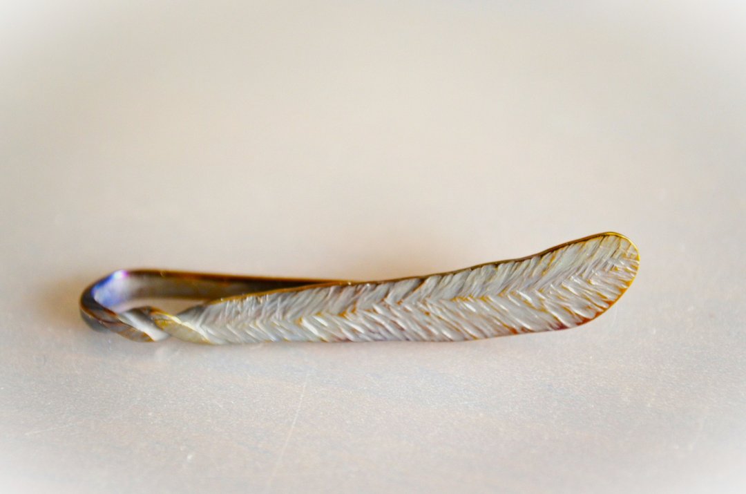 钛金属领带夹・饰羽纯钛领带夹 56mm・A・订制生产 - 领带/领带夹 - 其他金属 多色