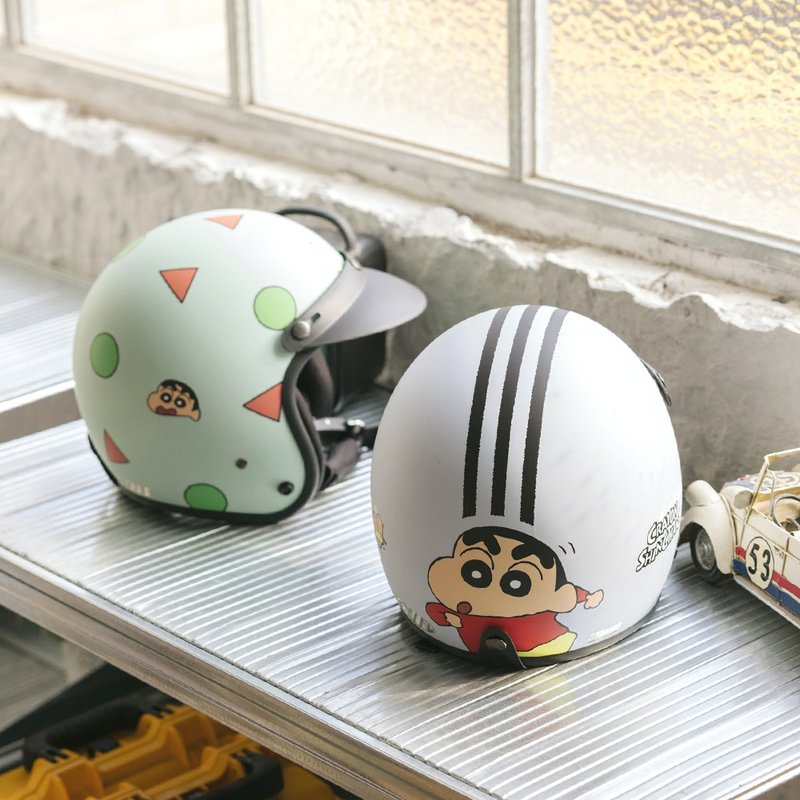蜡笔小新安全帽-3/4半罩安全帽 机车造型骑士帽 睡衣 卡通安全帽 - 安全帽 - 其他材质 多色