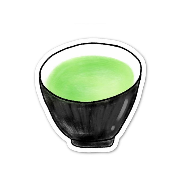 贴纸 可爱贴纸 茶贴纸 抹茶贴纸 - 贴纸 - 纸 