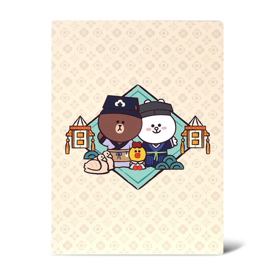 NPM | LINE FRIENDS 穿越故宫 16K固页笔记本 (明) - 笔记本/手帐 - 纸 卡其色