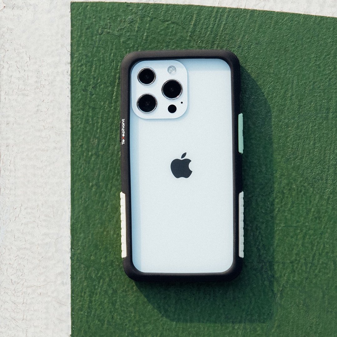 送品牌挂绳 iPhone 13 系列 NMD抗污防摔手机壳-黑抹茶拿铁 - 手机壳/手机套 - 塑料 绿色