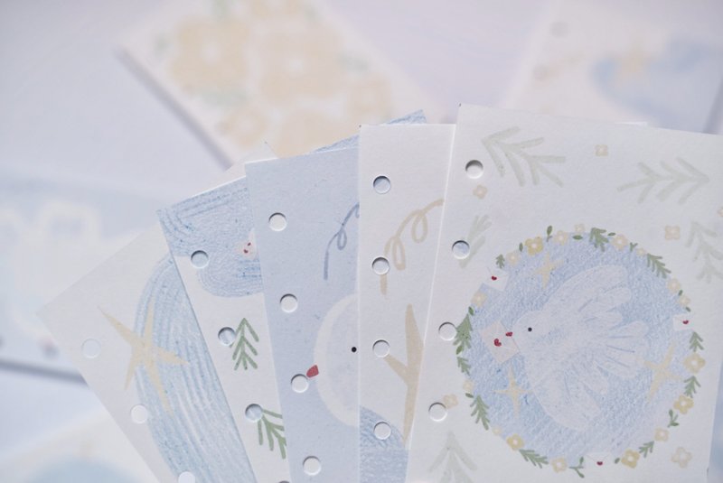 你的来信 M5手帳本 5孔活頁內頁 塩系蠟筆畫 手帳飾り (30枚入) - 笔记本/手帐 - 其他材质 多色