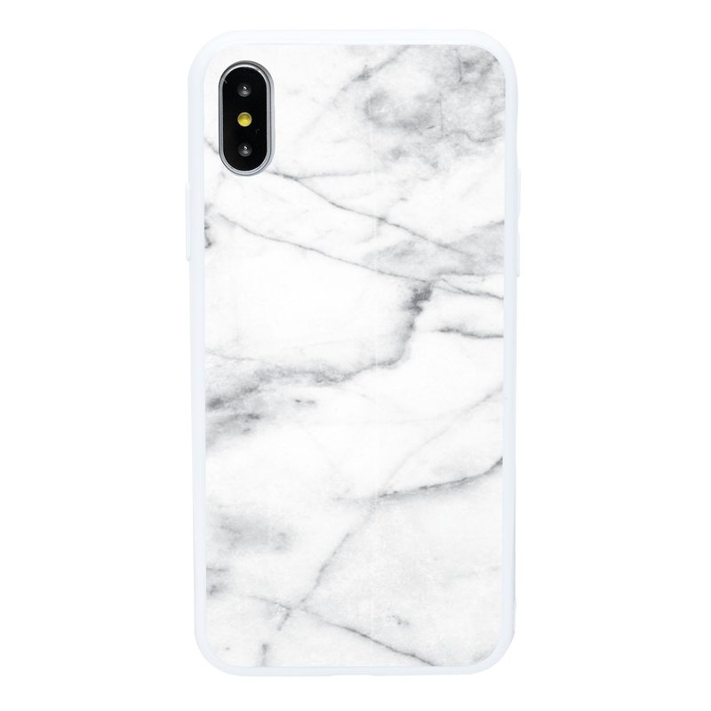 爵士灰云石 iPhone 6 7 8 Plus X 至 11 pro max se 手机壳 - 手机壳/手机套 - 玻璃 多色