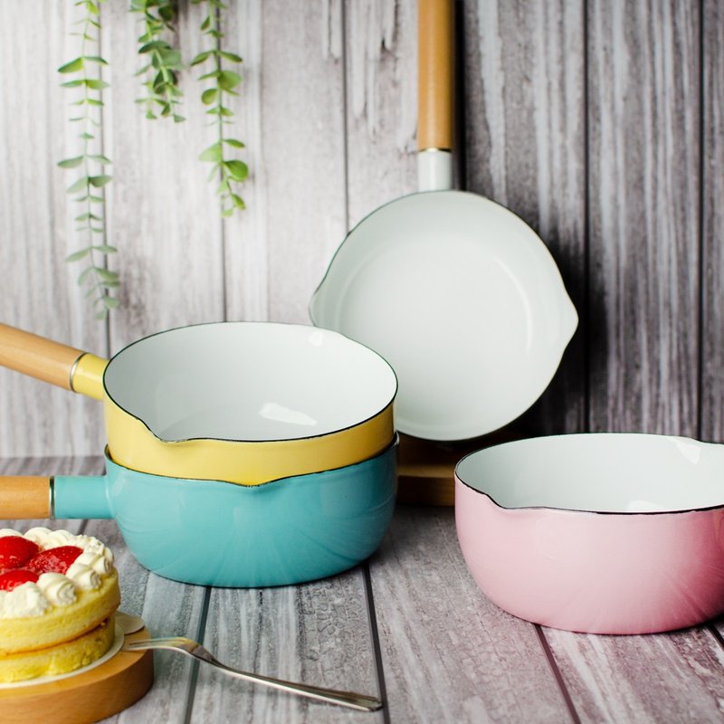 SADOMAIN 仙德曼-缤纷珐琅单柄雪平锅 - 锅具/烤盘 - 珐琅 多色