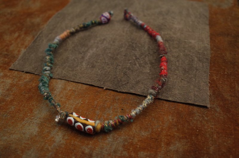 吉普赛  颈绳/ 手绳 hippies accessories - 项链 - 羊毛 多色