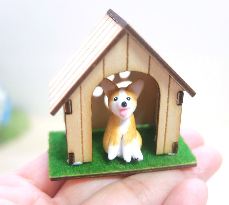 迷你柯基犬(哥基)微缩模型 (守卫篇) - 玩偶/公仔 - 其他材质 橘色