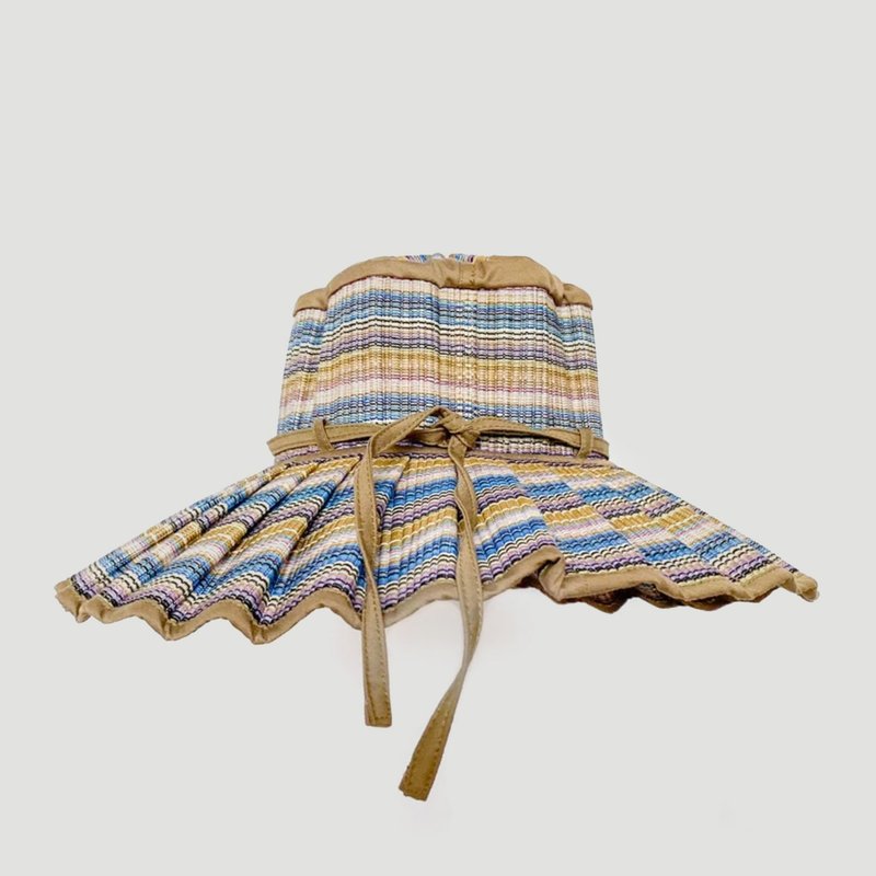 盛夏遮阳帽 | Lorna Murray | 横间手编草帽 | Brown Sugar - 帽子 - 植物．花 卡其色