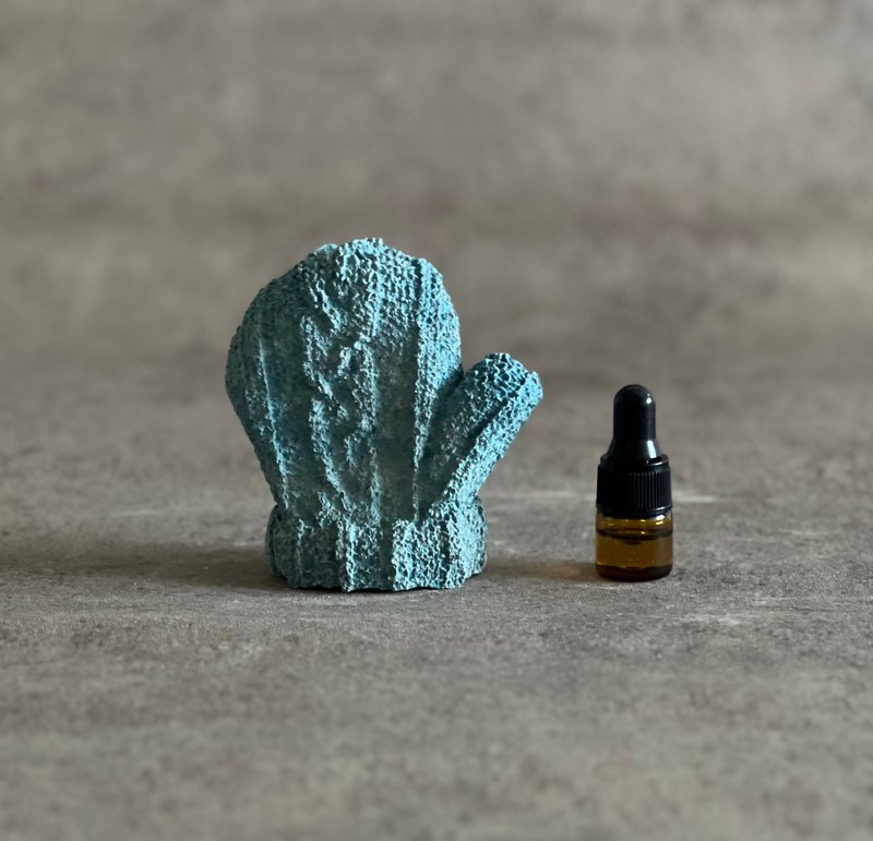 蓝色手套/扩香石/水泥/摆件/交换礼物/附赠1ml雪松精油 - 香薰/精油/线香 - 环保材料 蓝色
