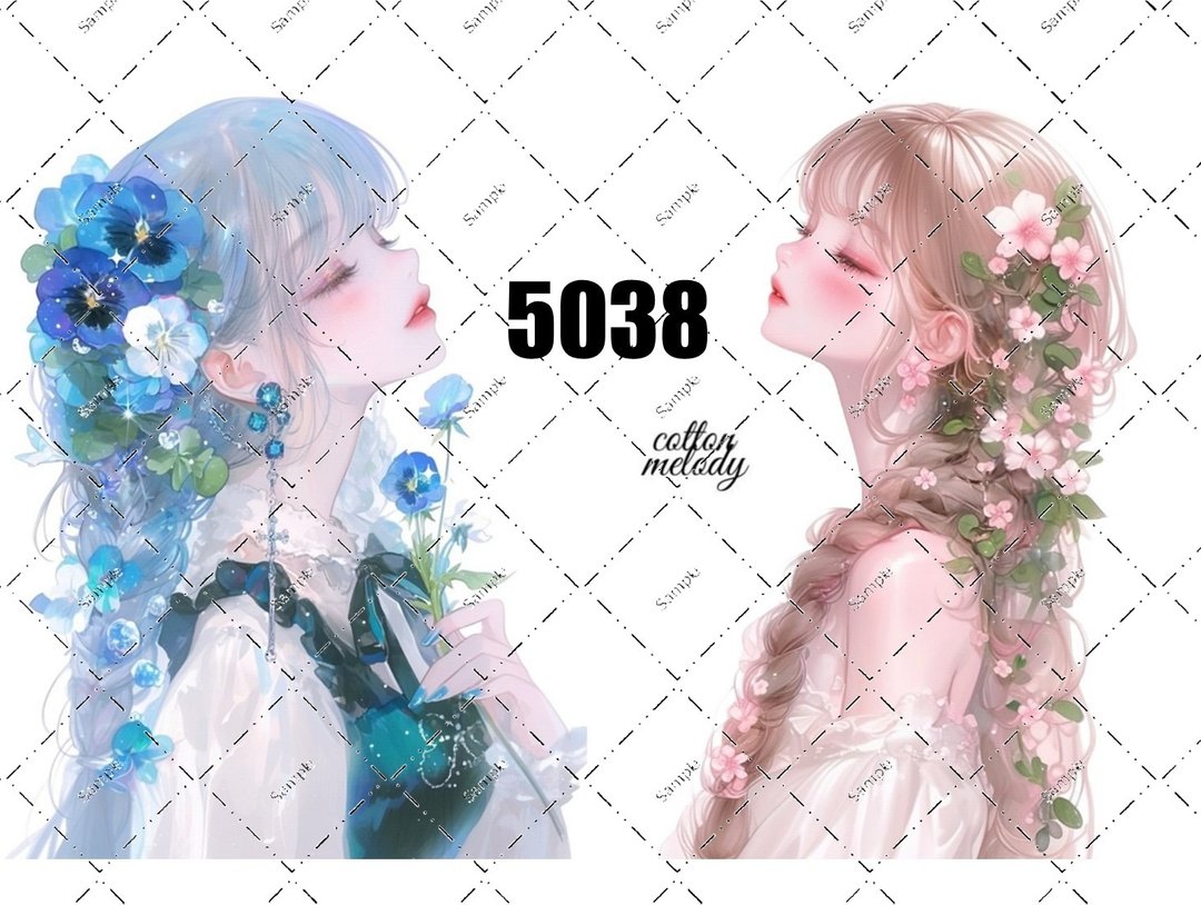 original sticker no.5038 人物贴纸 原创贴纸 原创人物贴纸 装饰贴纸 cotton melody - 贴纸 - 纸 