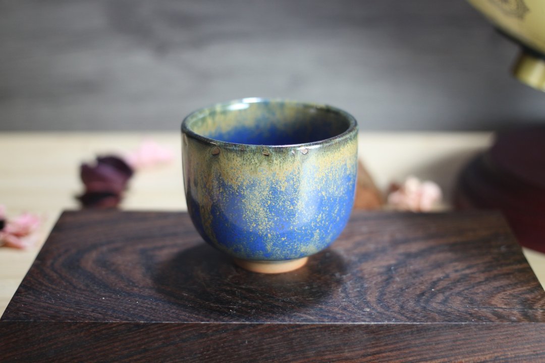 【沐春生活】90ml 天目釉 直身圆口杯 酒杯 莺歌名家叶敏祥作 - 酒杯/酒器 - 瓷 