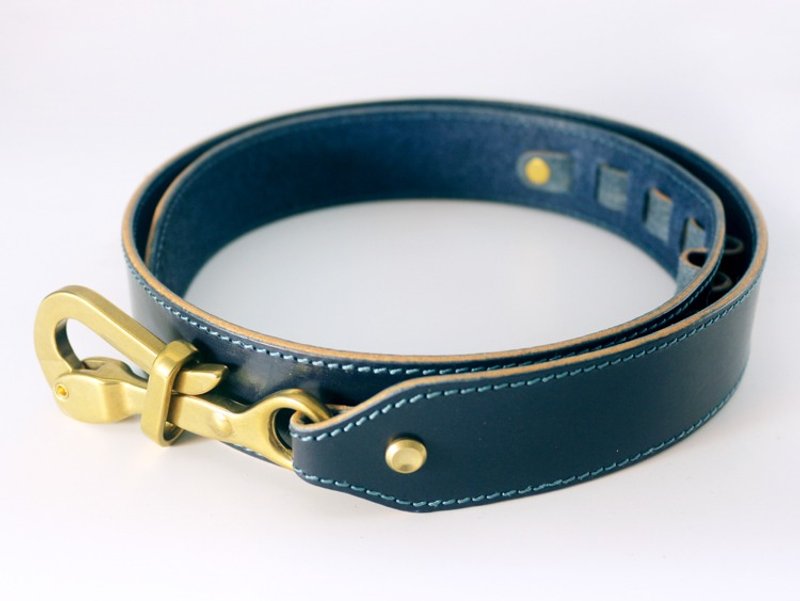 HEYOU Handmade - Sailor Belt - 水手腰带-Type-2 加宽版 (蓝色) - 皮带/腰带 - 真皮 蓝色