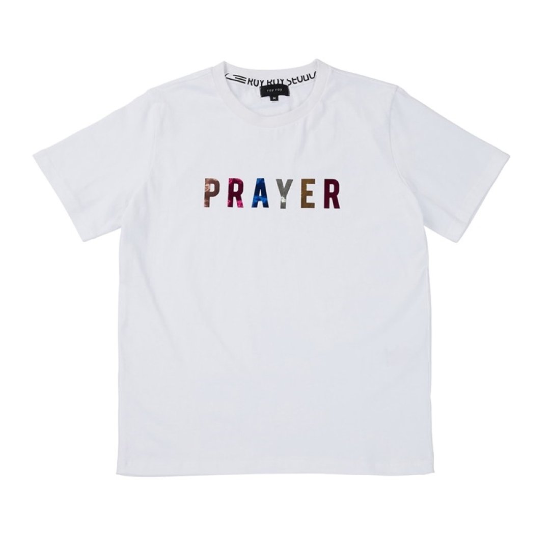 Roy Roy Seoul 韩国潮牌 短袖T恤 (纯棉)_Prayer - 女装 T 恤 - 棉 白色