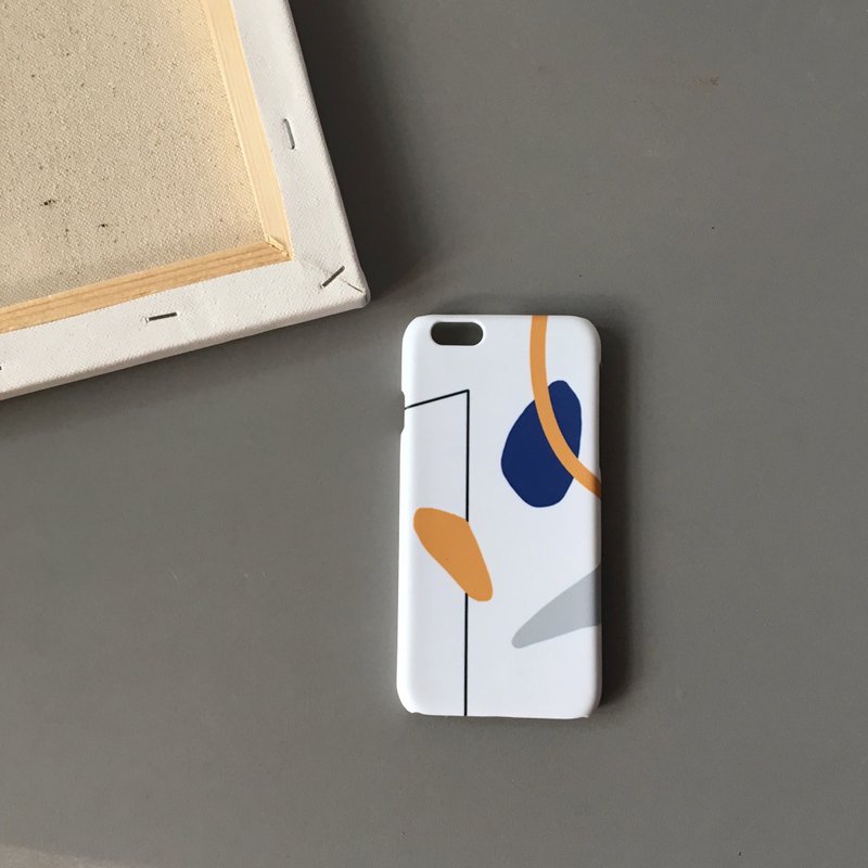 ownlight 手机壳 原创设计 ins韩风抽象涂鸦艺术 半包磨砂硬壳 - 手机壳/手机套 - 其他材质 白色