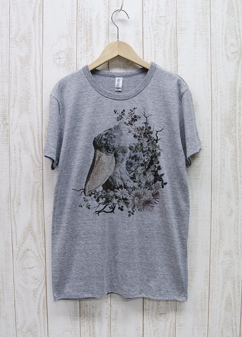 ronronHUSHBILL Tee　Calld?　ヘザーグレー / R036-TT-GR - 中性连帽卫衣/T 恤 - 棉．麻 灰色