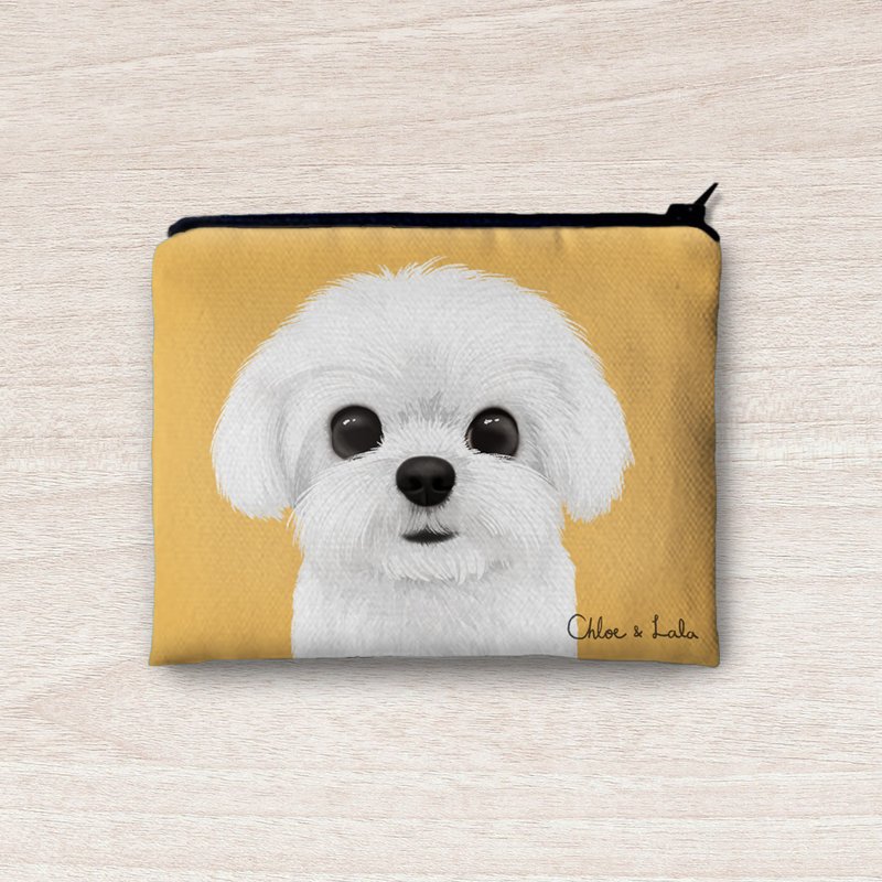 经典汪喵零钱包 - 微笑玛尔济斯 - 零钱包 - 聚酯纤维 黄色