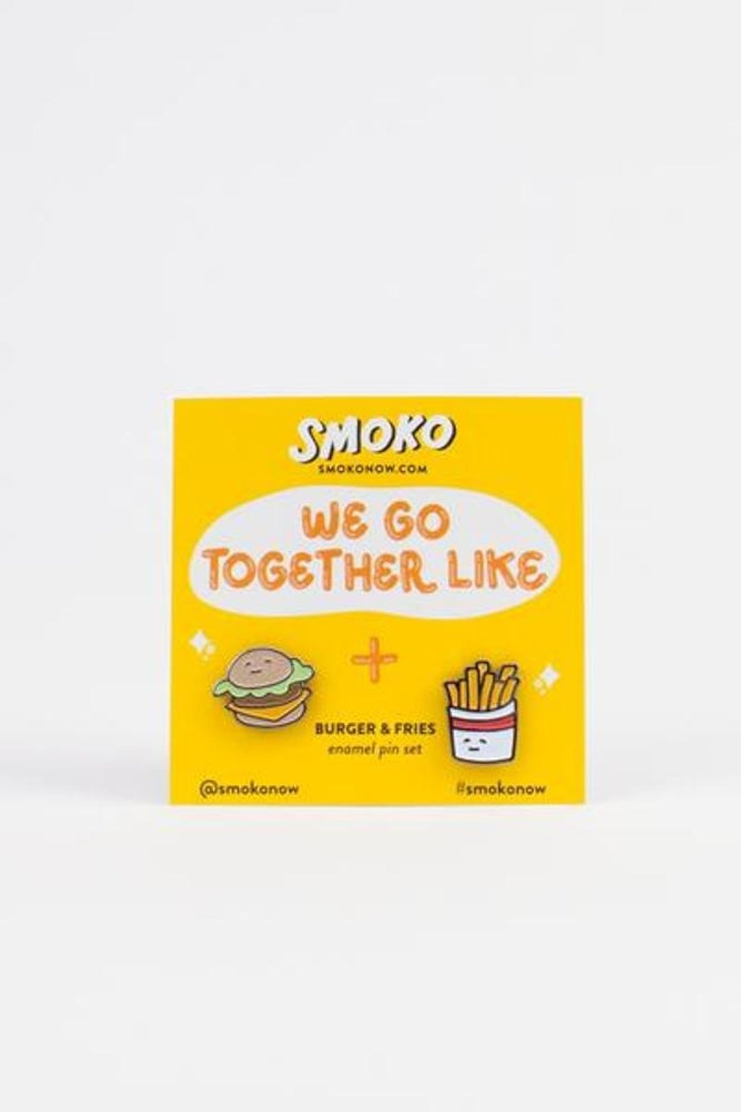 BURGER & FRIES PIN SET 汉堡薯条胸针组 - 胸针 - 珐琅 多色