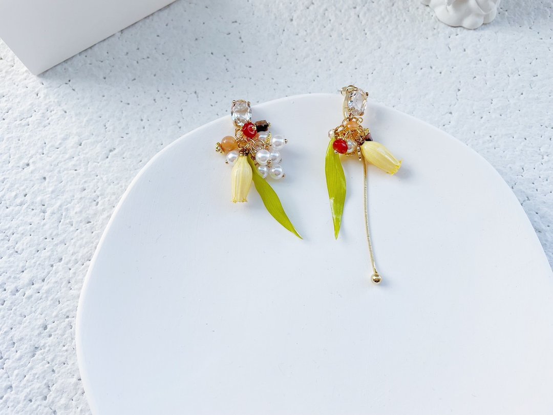 串串手作 | 花草集耳环手作课程 (中阶手作课程) - 金工/饰品 - 半宝石 