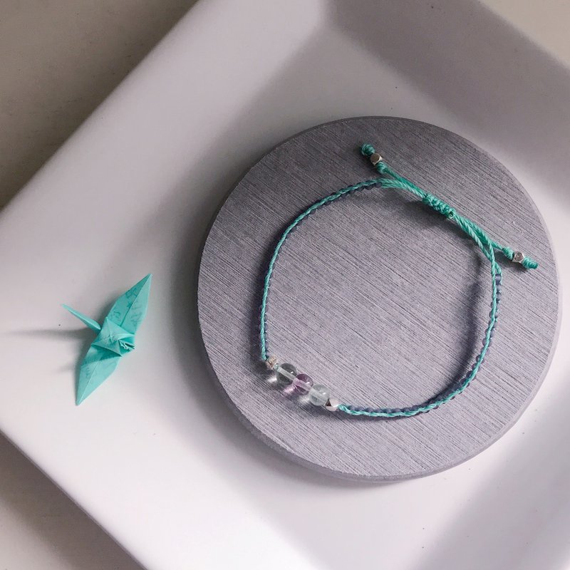 【水晶手链】小步舞曲 et 彩色萤石 - 手链/手环 - 水晶 多色