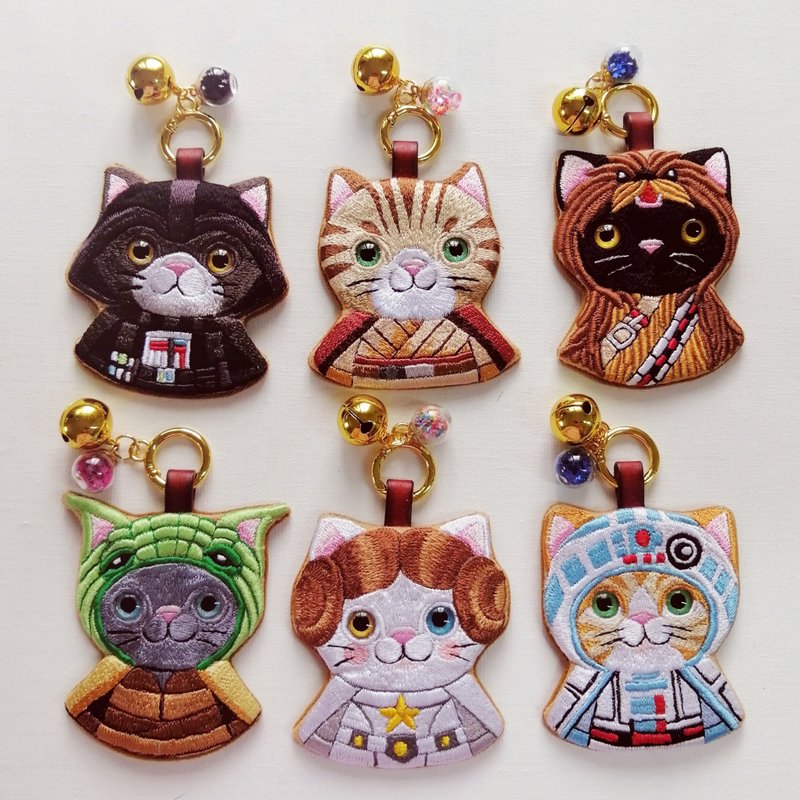 Cosplay系列包挂猫 - 钥匙链/钥匙包 - 绣线 