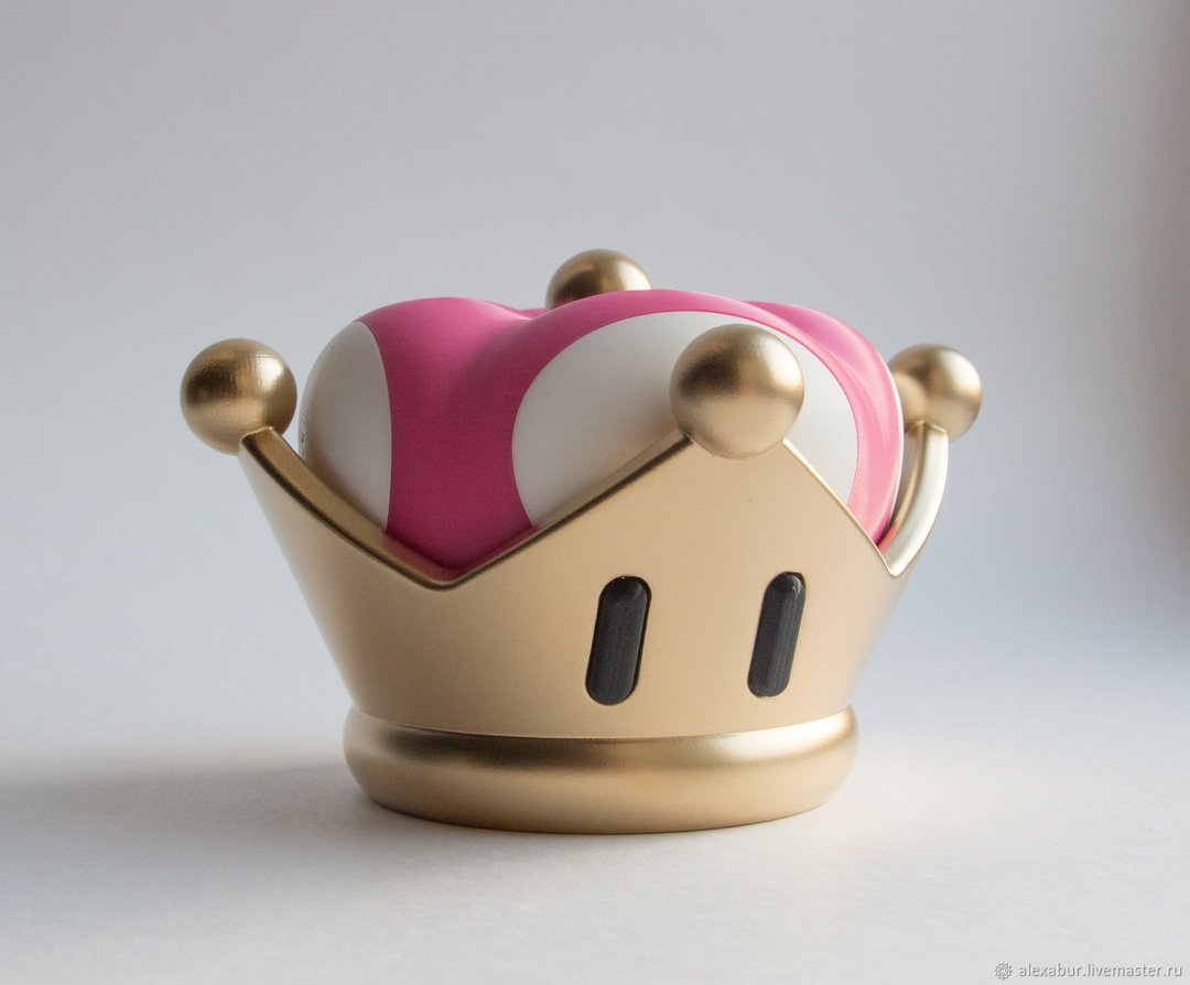Super Crown Peachette Mario Bros | Bowsette costume - 发饰 - 塑料 金色