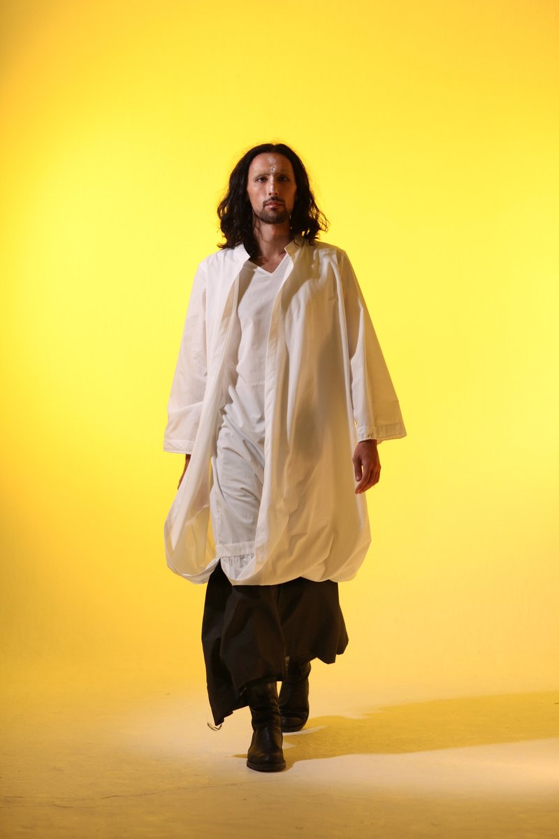 INF 19SS 两件式变形上衣 - 男装外套 - 棉．麻 白色