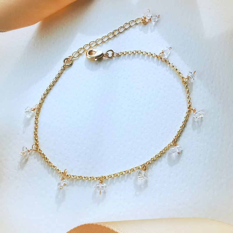 小碎赫基蒙钻石水晶 (闪灵钻) 手链 - 手链/手环 - 水晶 透明