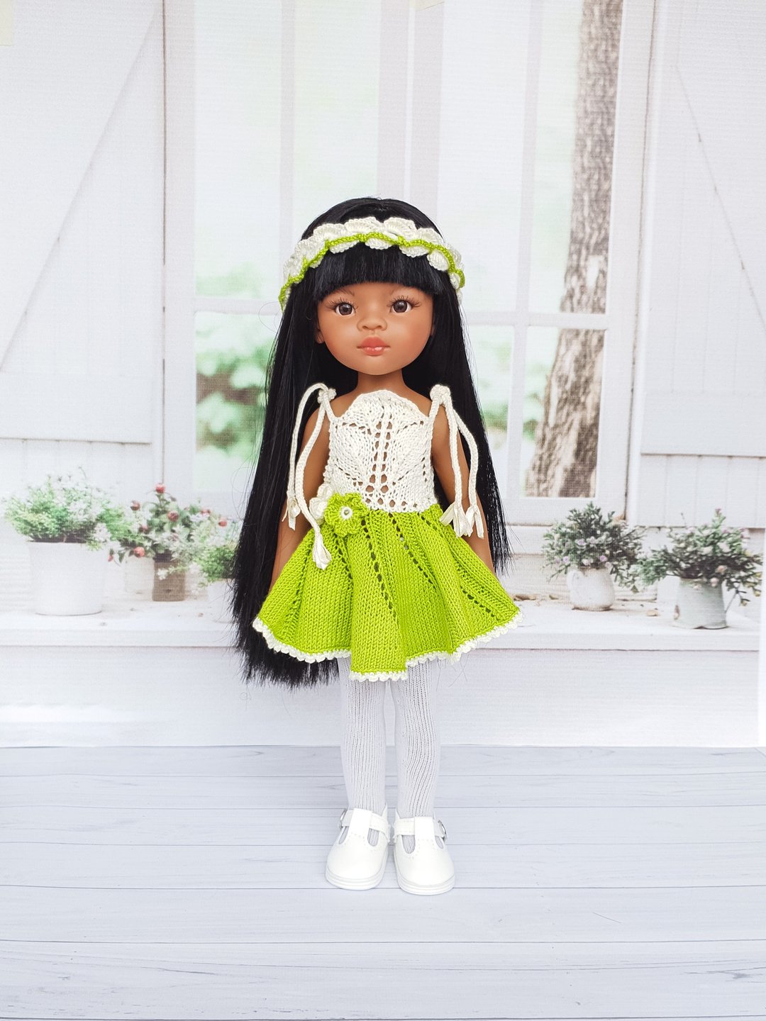 Paola Reina dress, Paola Reina doll clothes, 13 inch doll dress - 玩偶/公仔 - 羊毛 多色