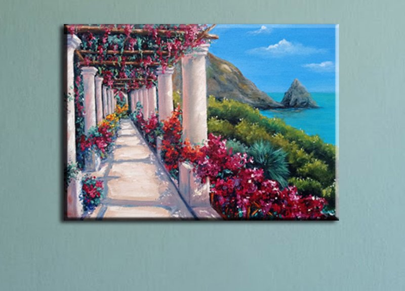 Flowers Colorful Painting 海 掛畫 花畫 Original Art, Hanging Pictures, Sea Painting - 海报/装饰画/版画 - 其他材质 多色