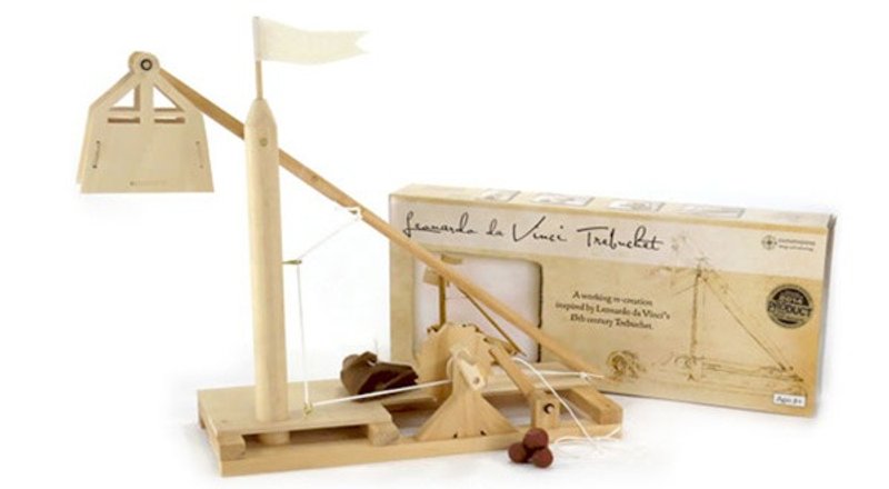 达文西发明手稿-重锤投石器 - 木工/竹艺/纸艺 - 木头 
