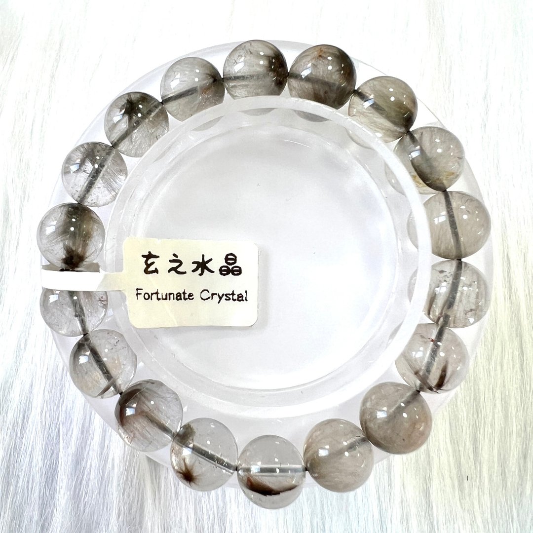 黑银钛手串 | 水晶 | 水晶手串 | 水晶手链 | 水晶手链 - 手链/手环 - 水晶 银色
