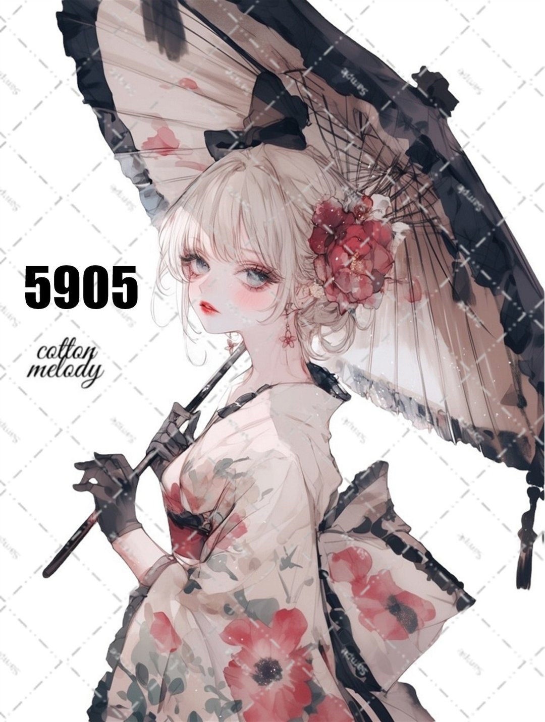 原创贴纸 no.5905 人物贴纸 原创贴纸 女孩贴纸 原创人物贴纸 - 贴纸 - 纸 