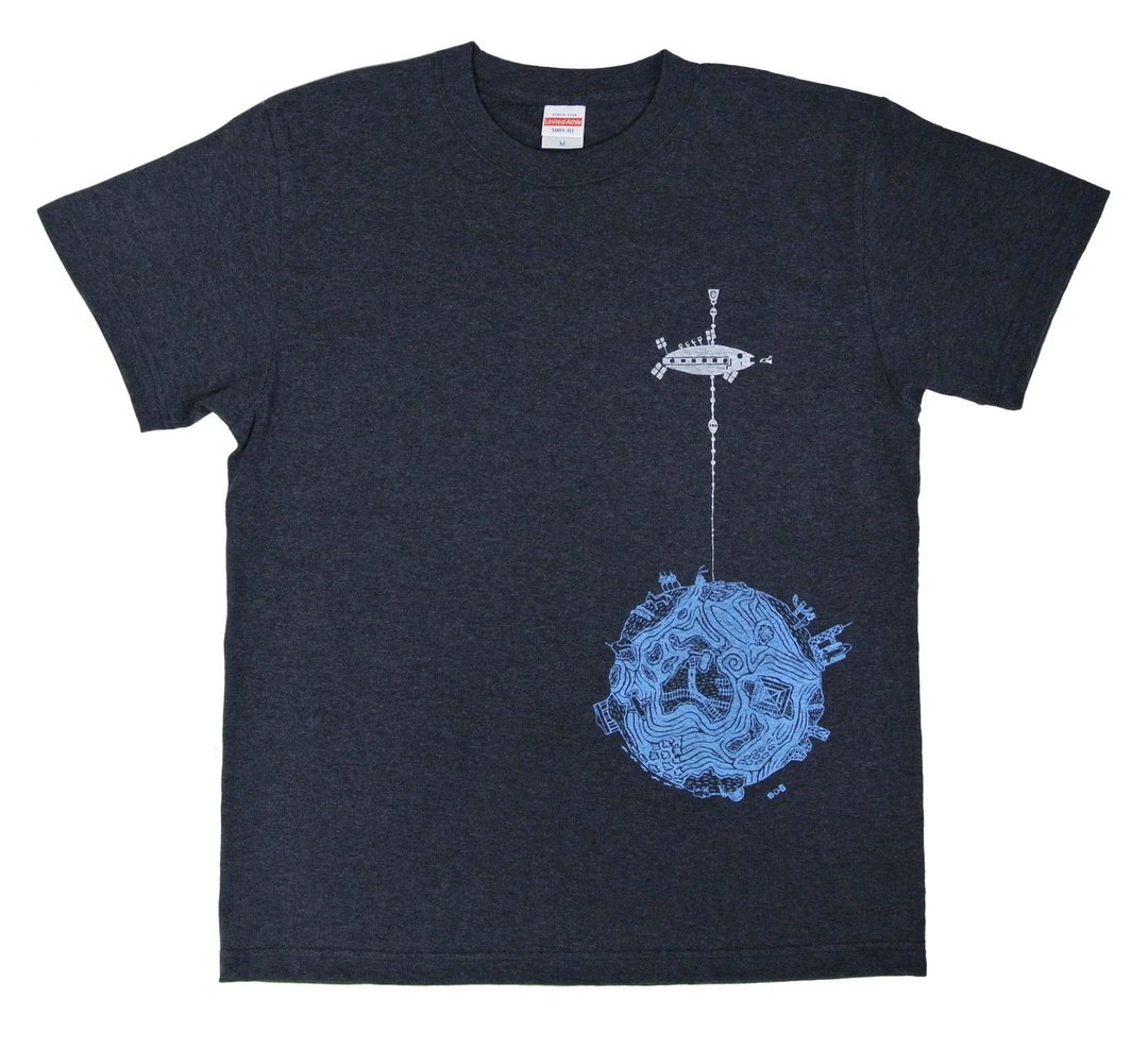 Space Elevator T-shirt Mens - 男装上衣/T 恤 - 棉 
