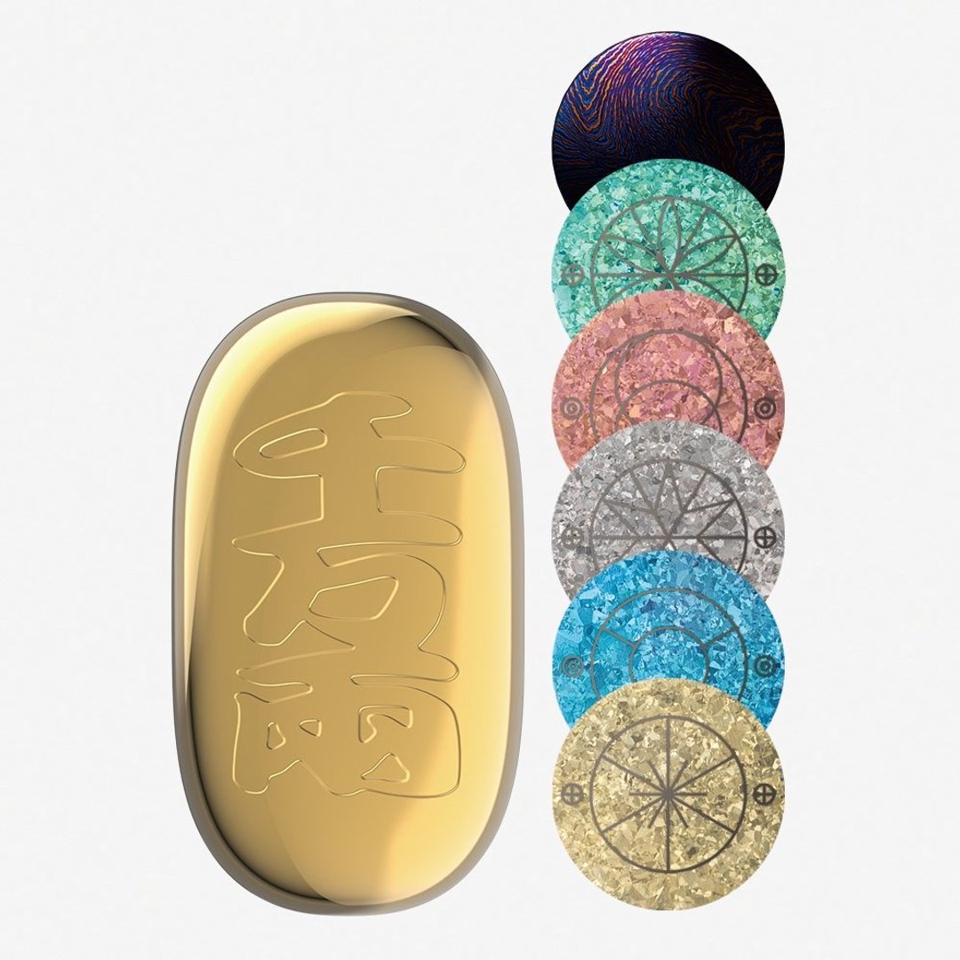 钛好运币 钛金属 幸运币 能量补给 正念 许愿 - 摆饰 - 铝合金 银色