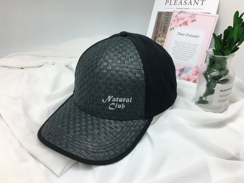 纸布棒球帽(玄青) 老帽 台湾制 - 帽子 - 纸 黑色