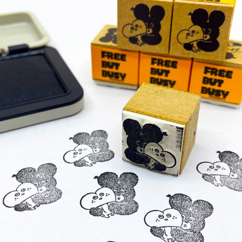 20毫米心形印章 - 印章/印台 - 橡胶 