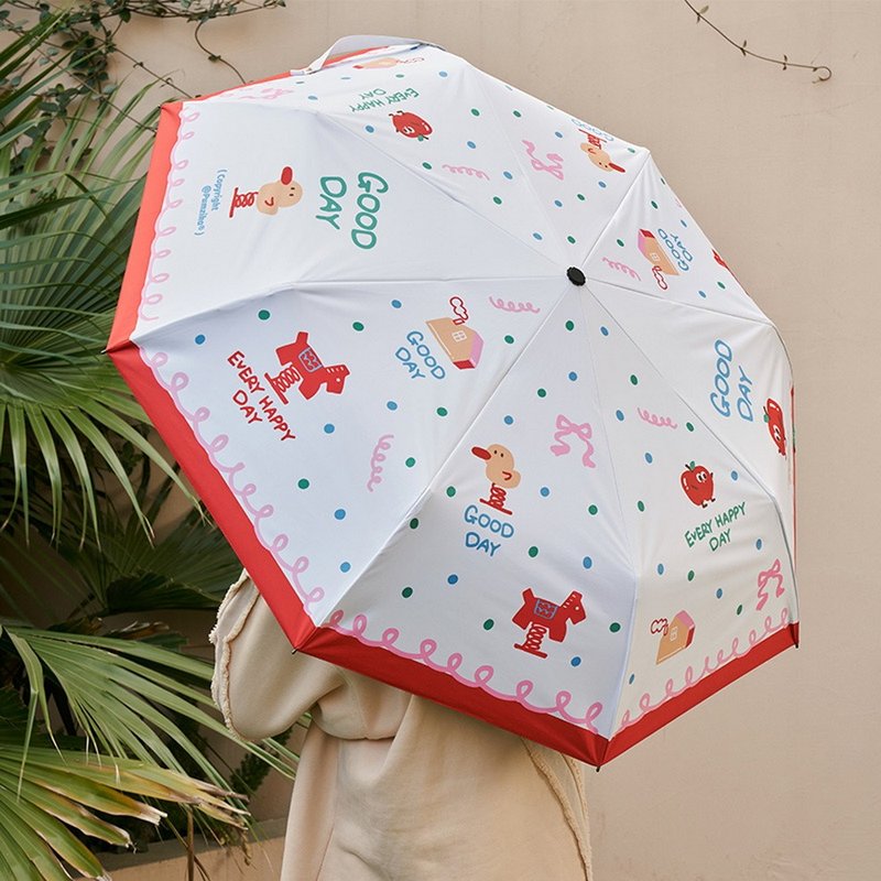 游乐园系列晴雨伞 弹弹鸭插画 遮阳伞 - 其他 - 其他材质 