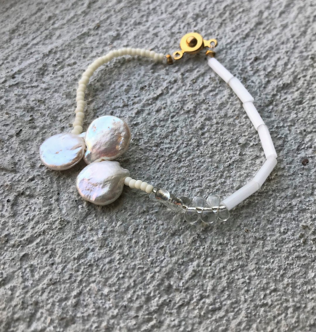 Cat and Mice • Beads beat Beads Bracelet - 040淡水珍珠 - 手链/手环 - 其他材质 多色