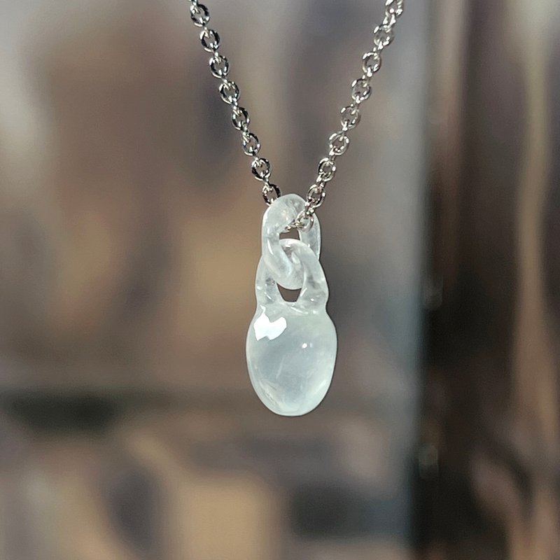 【愿·事事如意】冰种秤心如意吊坠 | 天然缅甸A货翡翠 | 送礼 - 吊饰 - 玉石 透明