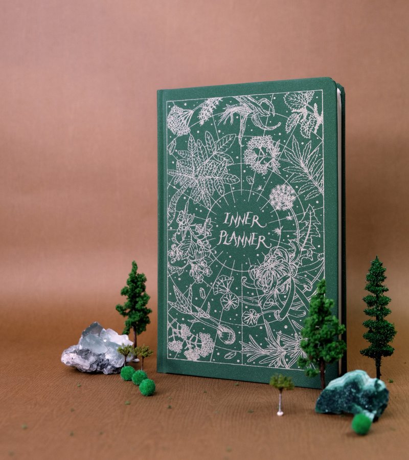 2025 INNER PLANNER-Book of Green 与植物水晶一起生活无时手帐 - 笔记本/手帐 - 纸 绿色
