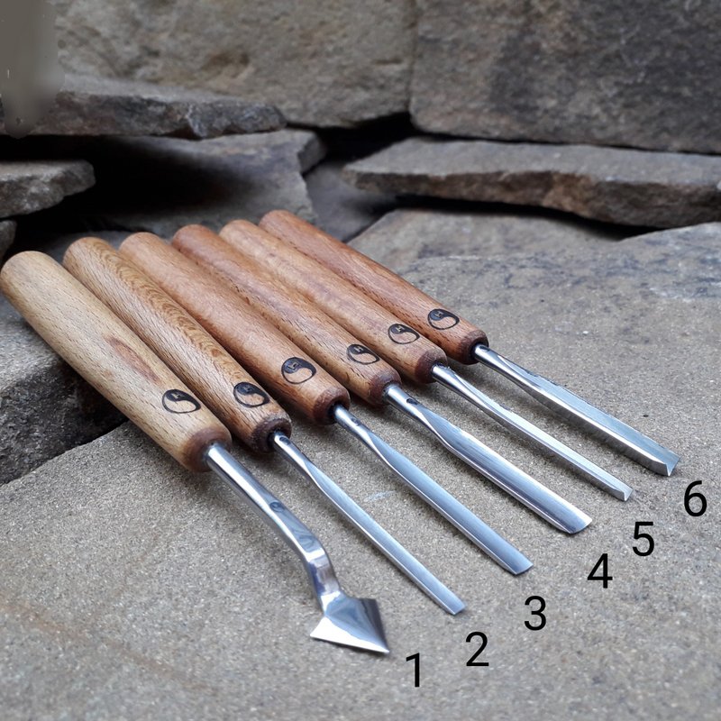 Forged mini chisels. Wood carving chisels - 零件/散装材料/工具 - 其他金属 