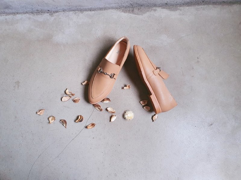 毕业【维纳斯】全真皮马衔扣乐福鞋_焦糖棕 | 手工订制 | MIT大尺 - 女款牛津鞋/乐福鞋 - 真皮 