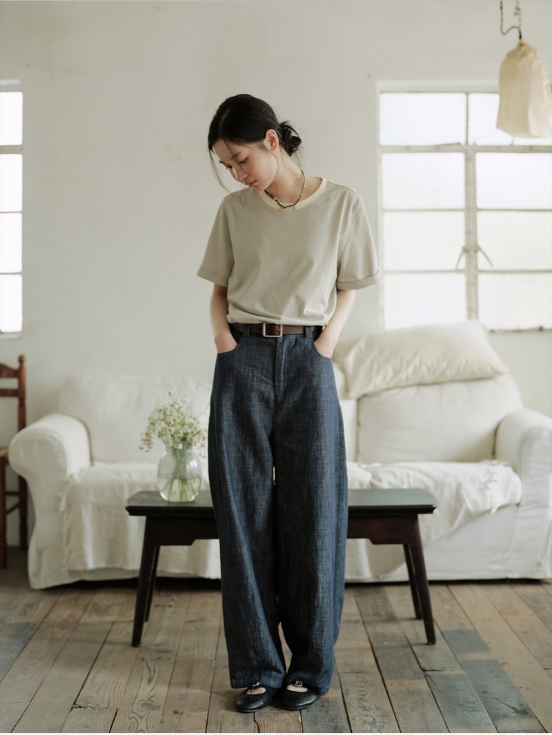 亚麻天丝气球裤半松紧腰 - 女装长裤 - 棉．麻 多色